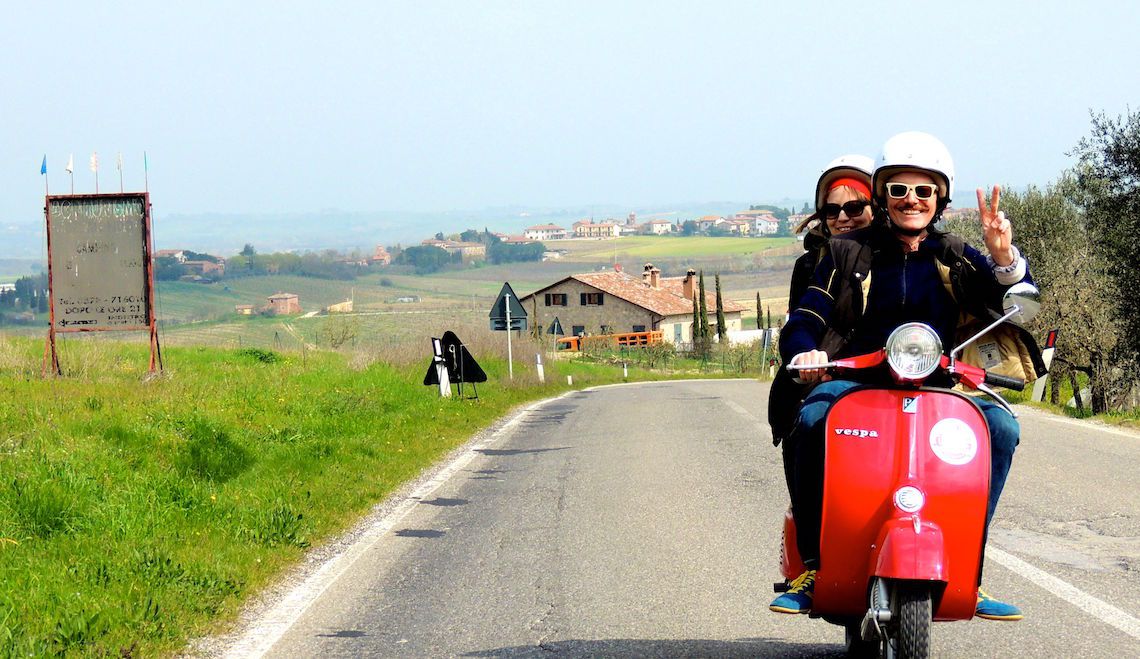 Vespa in Val di Merse  1